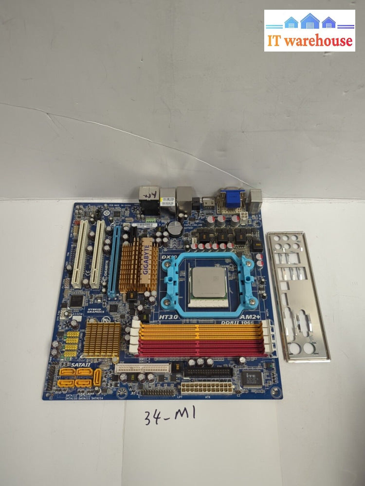 Gigabyte GA-MA78GM-S2H Motherboard Socket AM3/AM2 + /AM2 DDR2 W/AMD 920 CPU