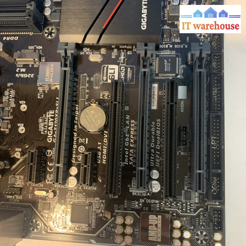 Gigabyte GA-Z170XP-SLI Motherboard With i3-6100 CPU
