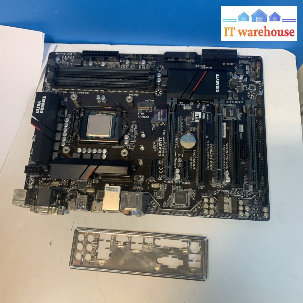 Gigabyte GA-Z170XP-SLI Motherboard With i3-6100 CPU