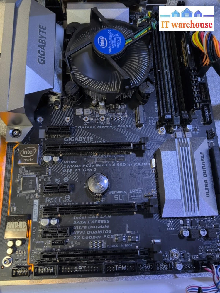 Gigabyte GA-Z270X-UD3 DDR4 USB3.1 LGA 1151 ATX Motherboard With i7-7700 CPU -