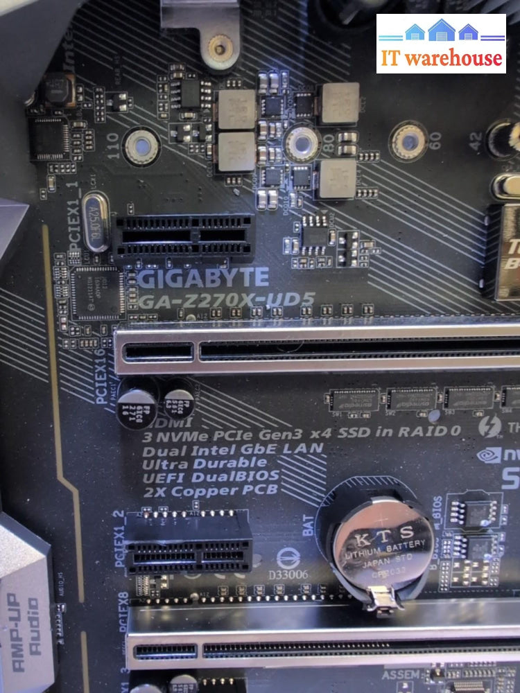 Gigabyte GA-Z270X-UD5 Motherboard With Pentium G3900 CPU ( READ ) -