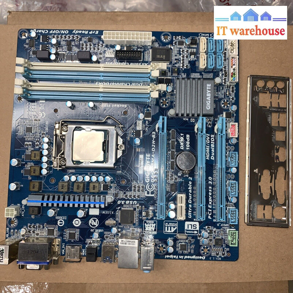 Gigabyte GA-Z68MA-D2H-B3 LGA 1155 Intel Motherboard intel i5-3450 CPU