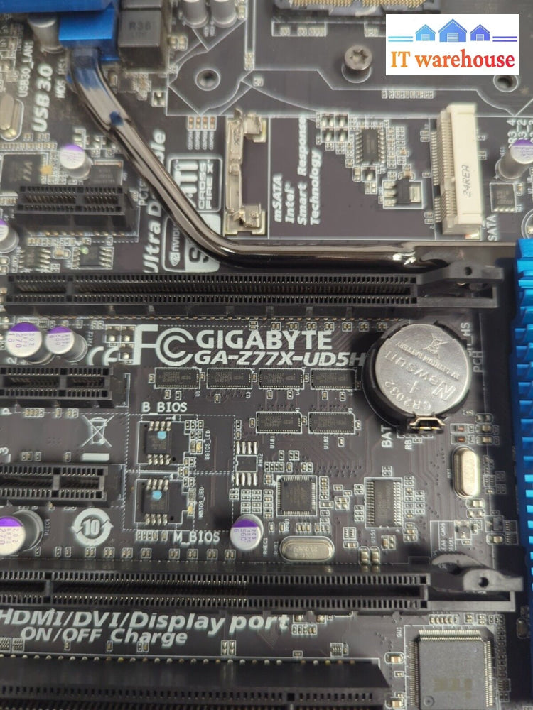 Gigabyte GA-Z77X-UD5H LGA1155 Gaming Z77 Intel PC ATX SLI Motherboard