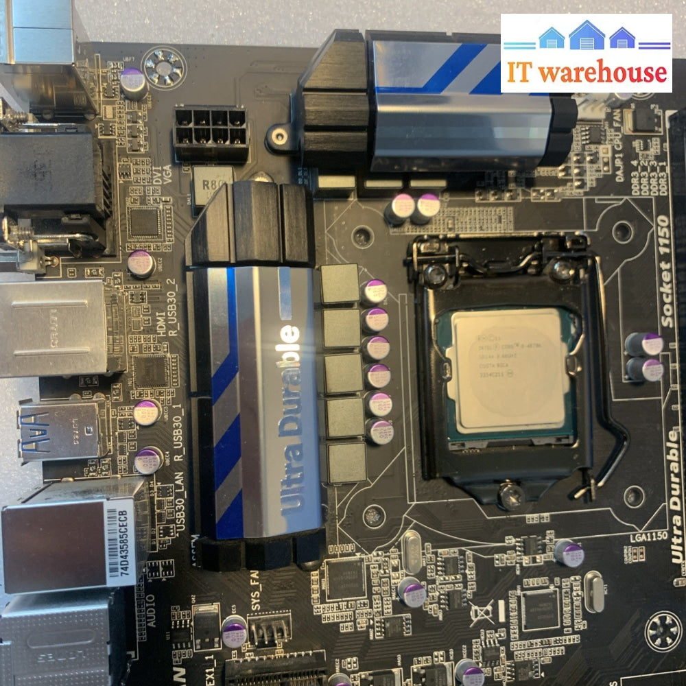 Gigabyte GA-Z87X-D3H motherboard with i5-4670K CPU