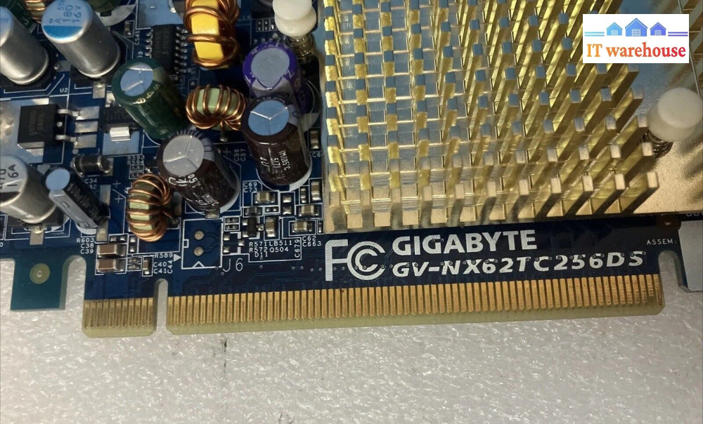 ~GIGABYTE NVIDIA GeForce 6200 GV-NX62TC256DS PCIe 256MB DVI S-Video Graphic Card