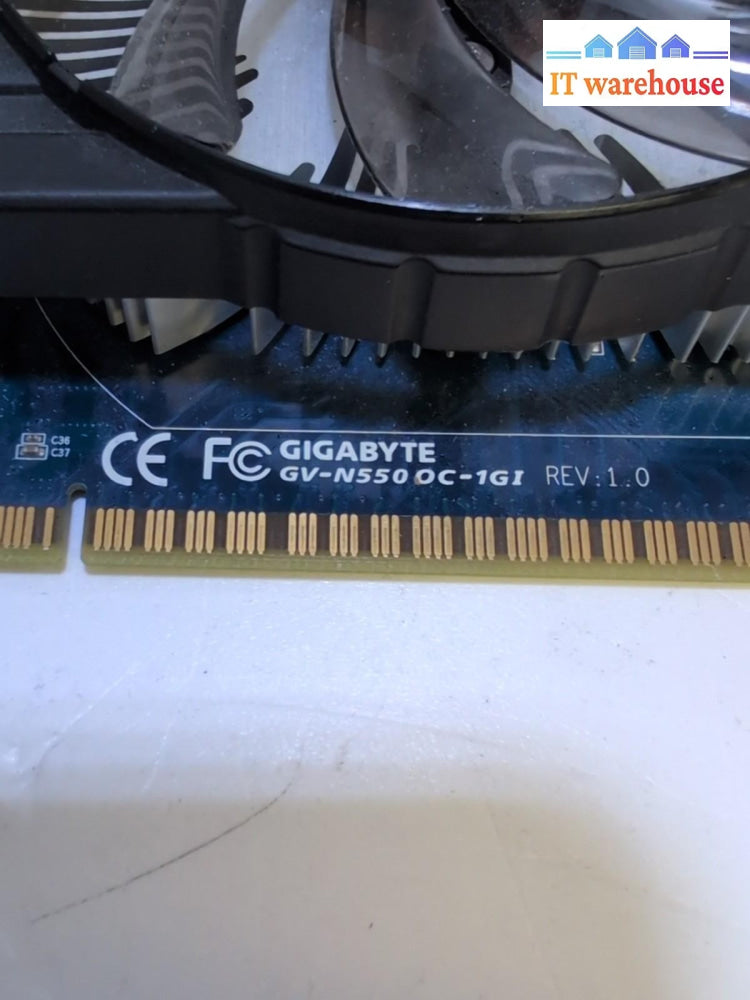 Gigabyte Nvidia GeForce GTX 550 GV-N550 OC-1GI 1GB graphics card GPU W/Cable -