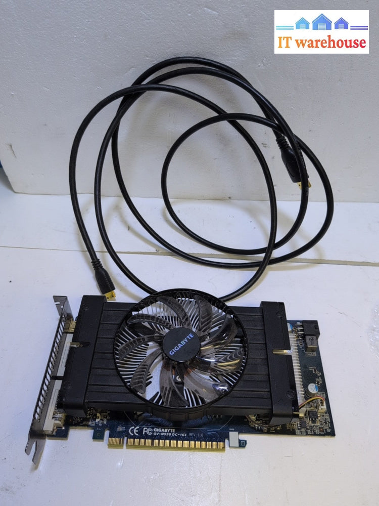 Gigabyte Nvidia GeForce GTX 550 GV-N550 OC-1GI 1GB graphics card GPU W/Cable -