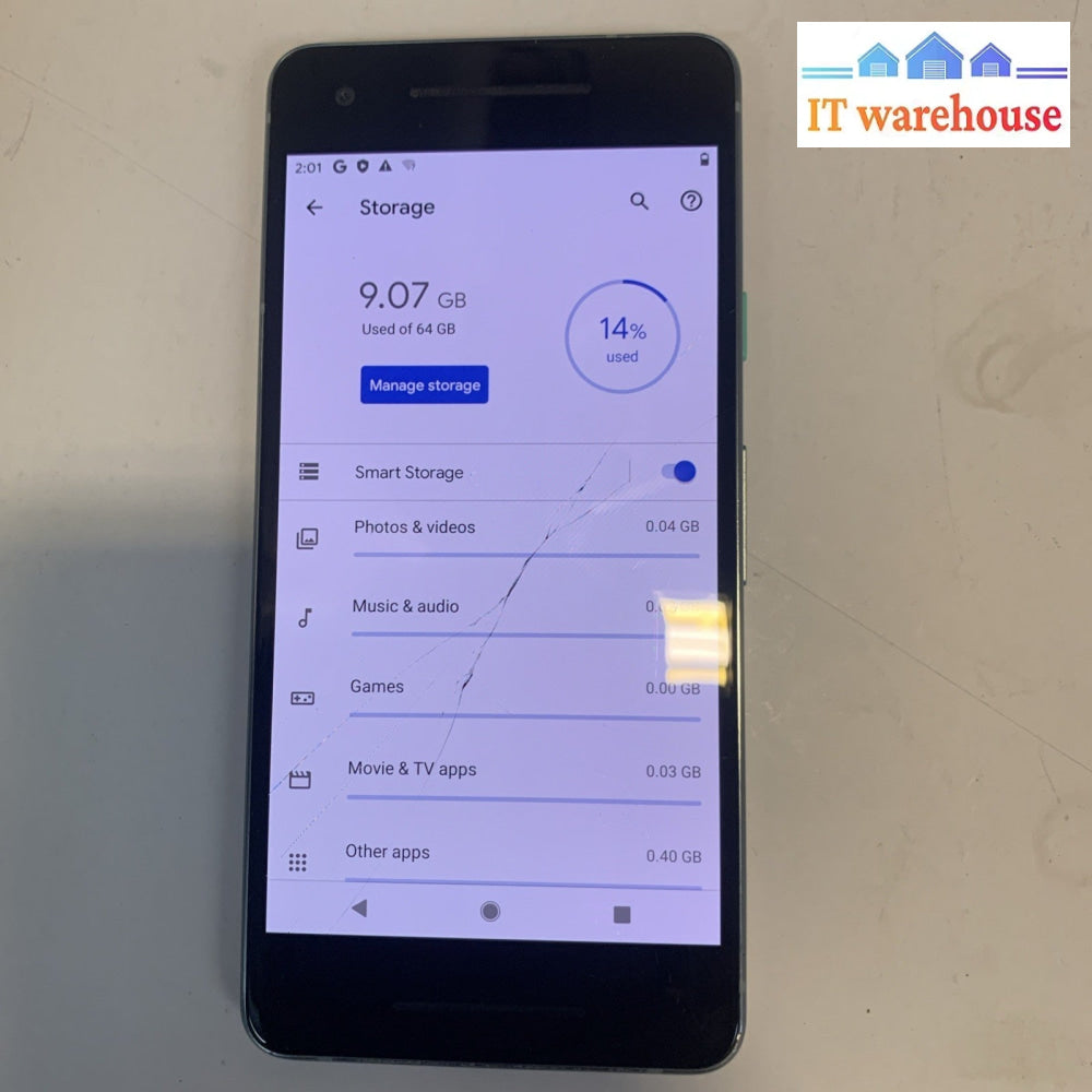 Google Pixel 2 (64GB) - Unlocked- screen cracked