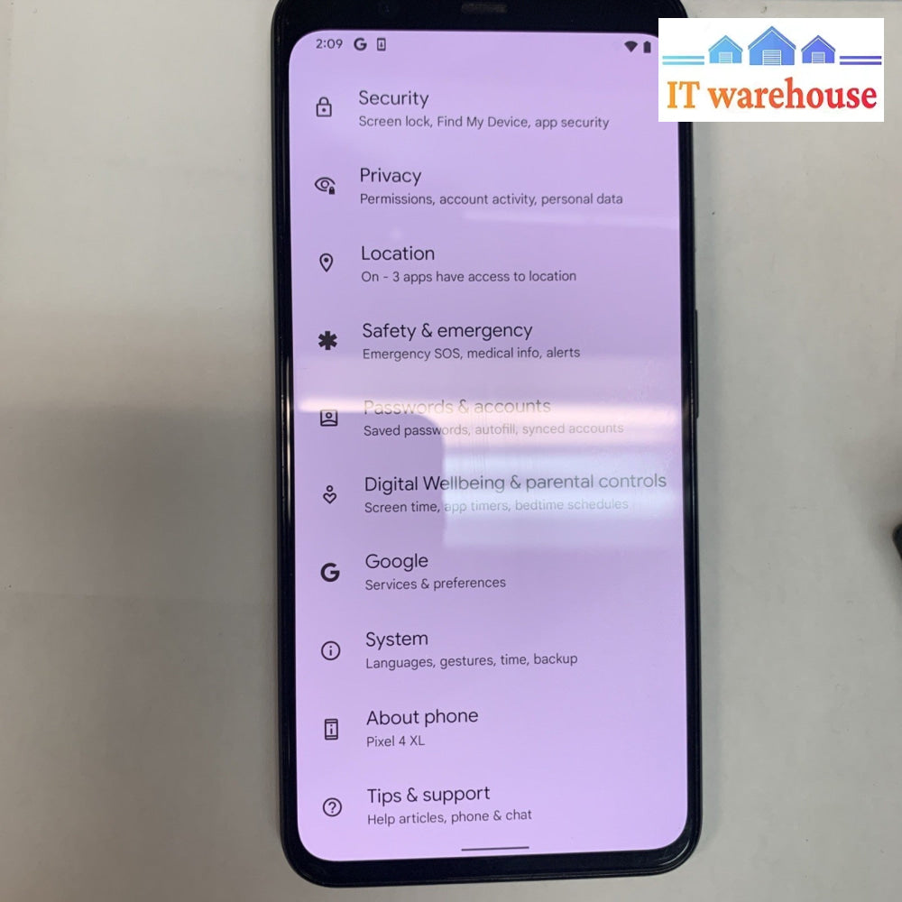 Google Pixel 4 XL 64GB Just Black Very Good condition (Unlocked)