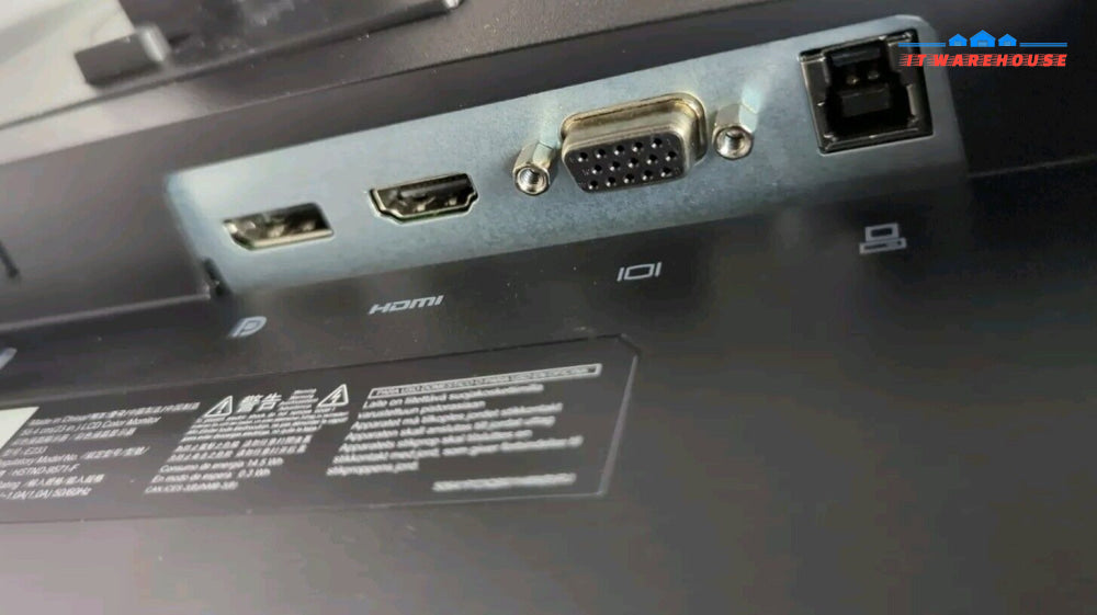 (GRADE A) 2x HP EliteDisplay E233 23’’ Monitors (No Stand) LCD FHD HDMI DP VGA