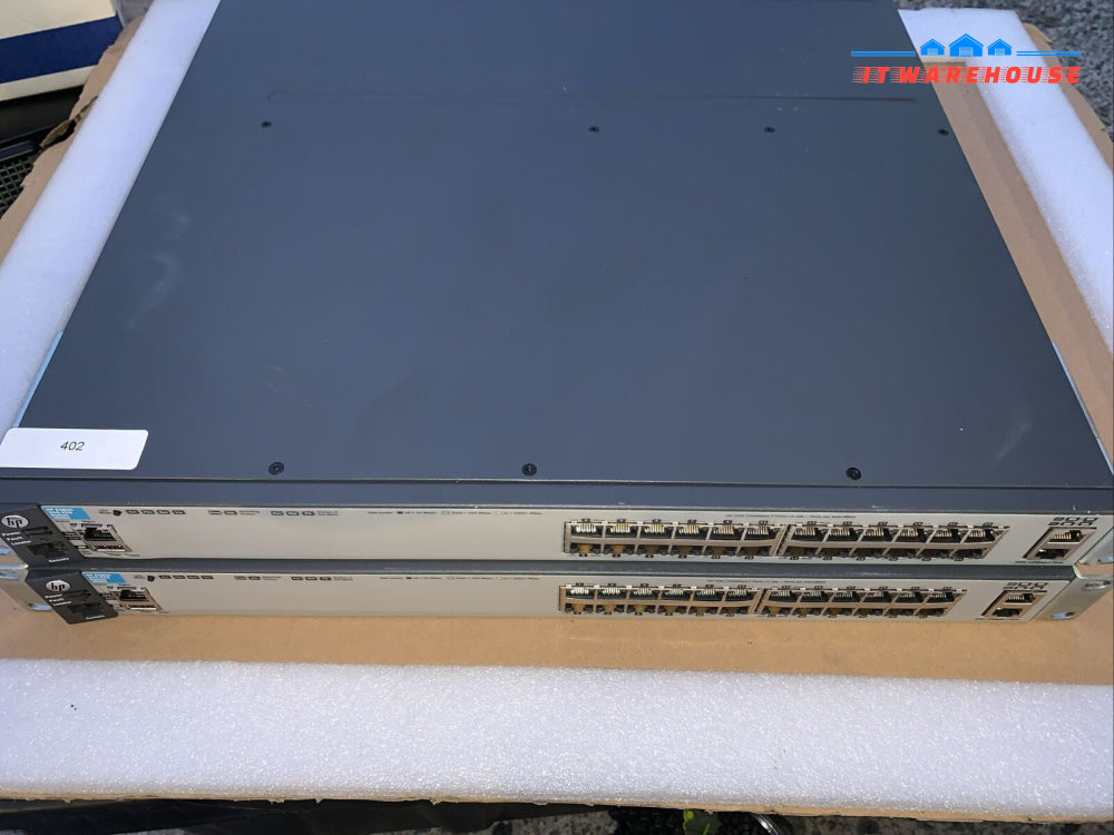Grade A ~ (2x) HP J9585A E3800-24G-2XG 24-Port 10/100/1000 + 2x 10GbE Switches