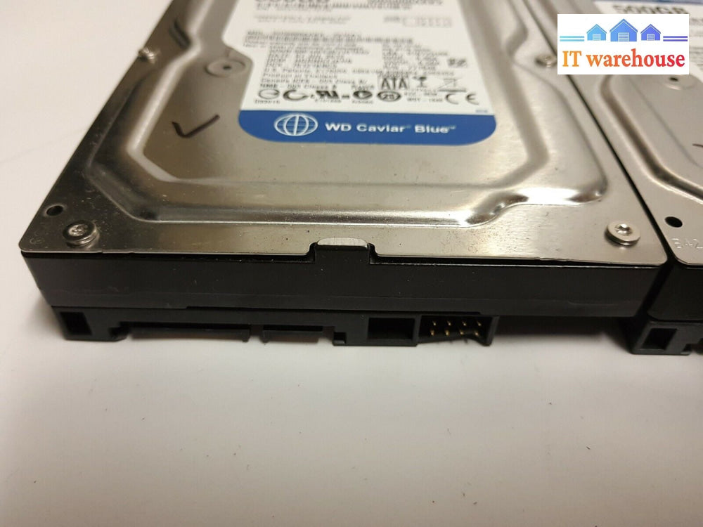 - (Grade A) 4X Wd Blue Wd5000Aakx 500Gb Sata 3.5’ Desktop Hard Drive