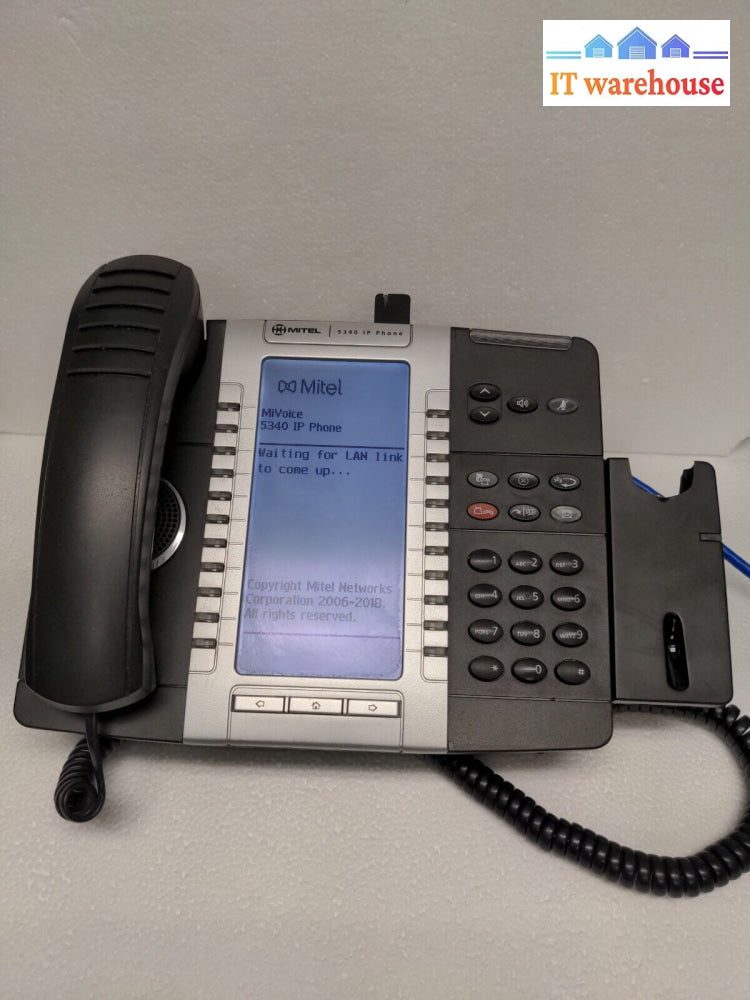 - (Grade A) 6X Mitel 5340 Ip Phone (50005071) With Cordless Module 50005521