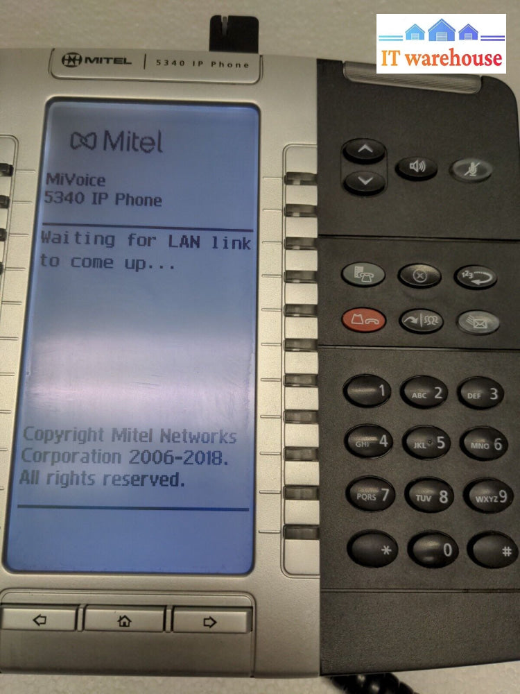 - (Grade A) 6X Mitel 5340 Ip Phone (50005071) With Cordless Module 50005521