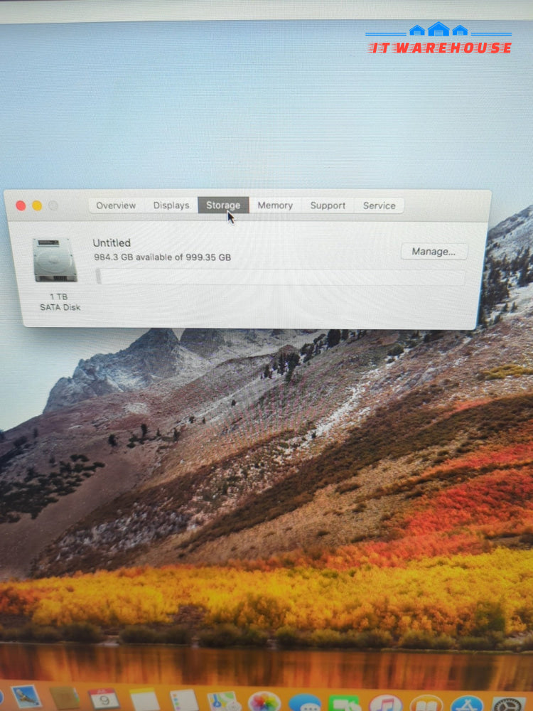(GRADE A) Apple iMac 21.5" 2013 A1418 i5 2.9GHz/ 8GB RAM /1TB HDD/10.13  -