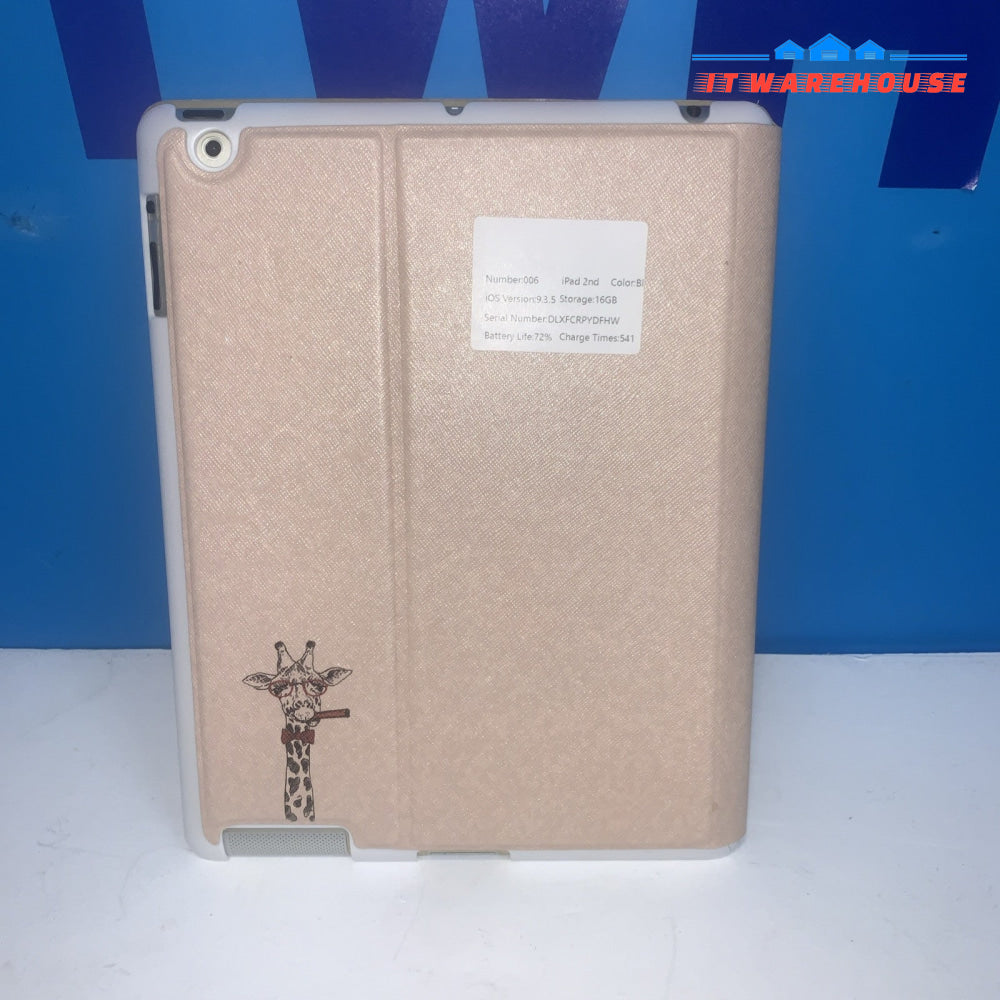 Grade A ~ Apple iPad 2 wifi  16GB OS 9.3.5 unlocked