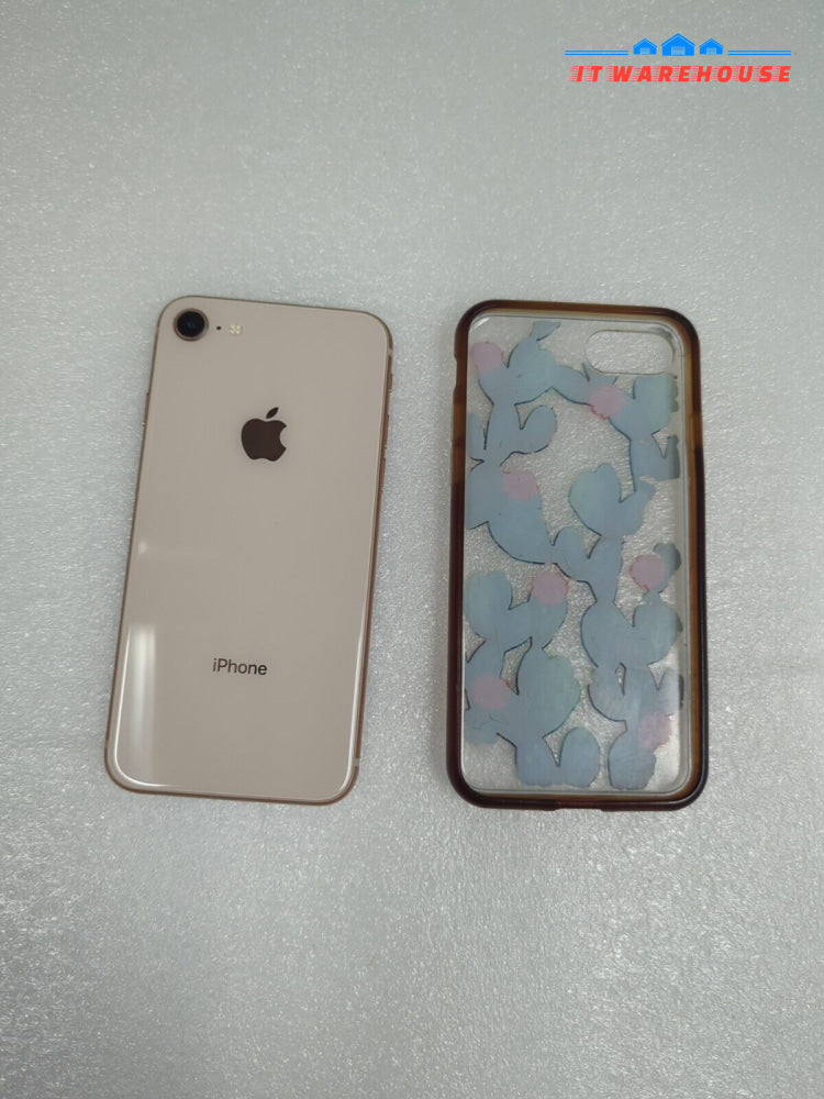 (GRADE A) Apple iPhone 8 - 64 GB - Gold MQ6J2VC/A iOS 16.7.5 (Unlocked)