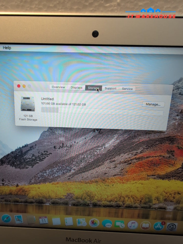 (GRADE A) Apple MacBook Air 11" A1465 2015  i5 - 1.6GHz/128GB SSD/4GB/OS 10. 13-
