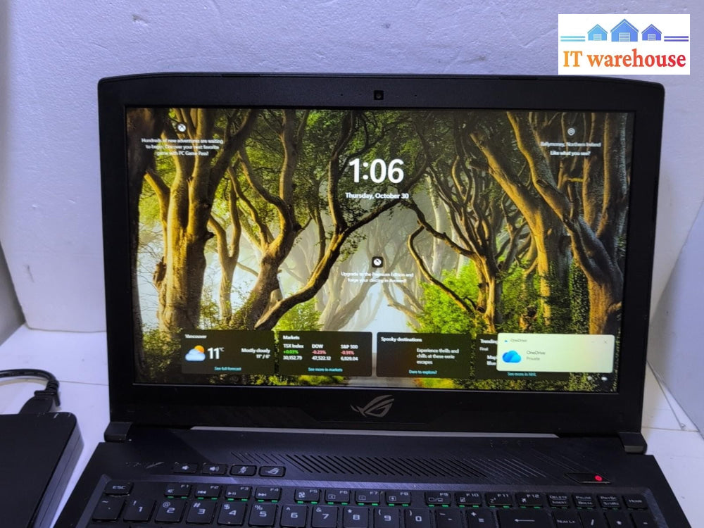 (GRADE A)Asus ROG GL503V 15.6" Laptop i7-7700HQ/16GB/960GB SSD/GTX 1050/Win 11 -