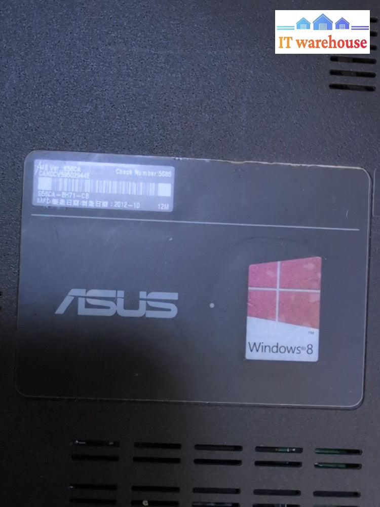 (GRADE A) Asus S56C 15.6" Laptop Intel  i7-3517U CPU/8GB RAM/240GB SSD/Win 11 -