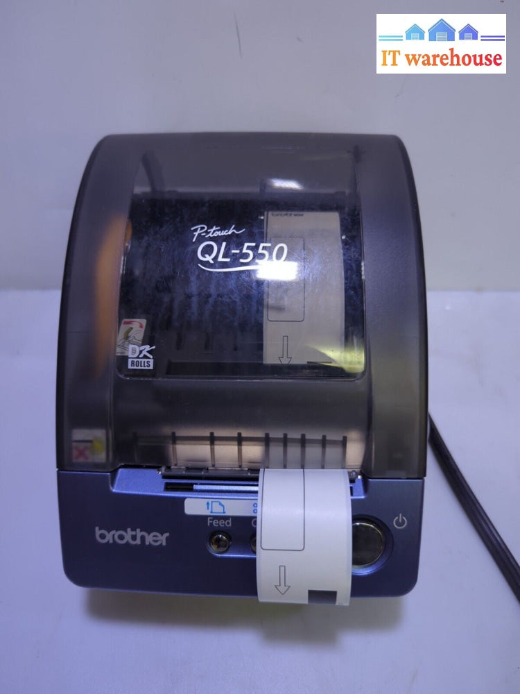- (GRADE A) Brother QL-550 P-Touch Thermal Label Printer Tested