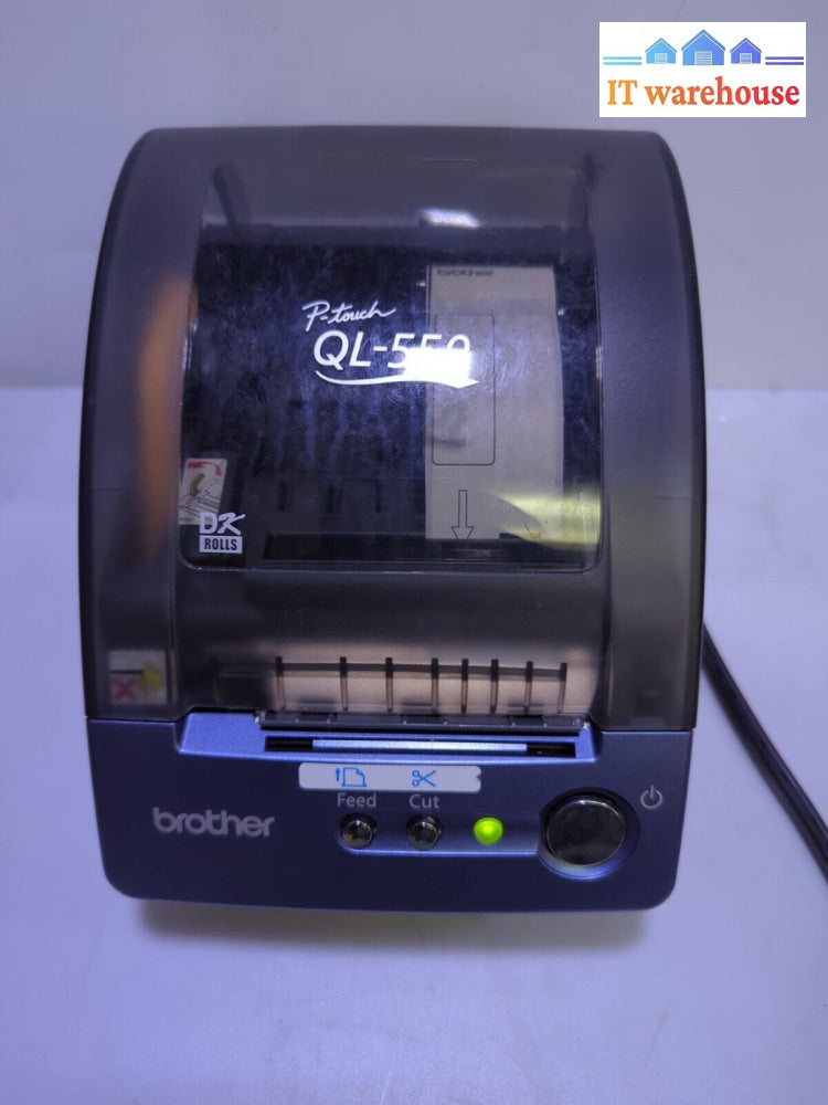 - (GRADE A) Brother QL-550 P-Touch Thermal Label Printer Tested