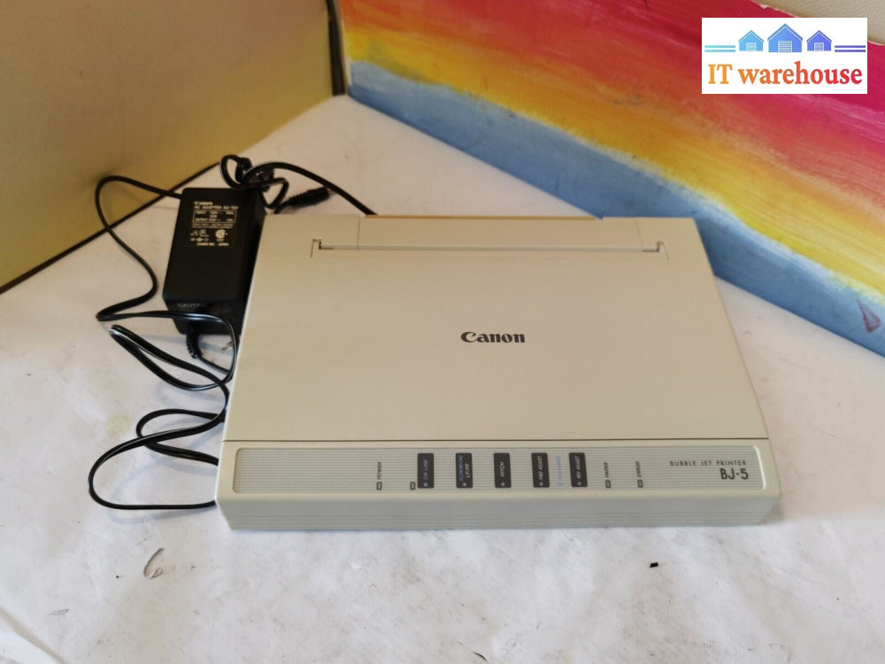 Grade A~ Canon BJ-5 InkJet Printer K10060 /W paper tray tested $