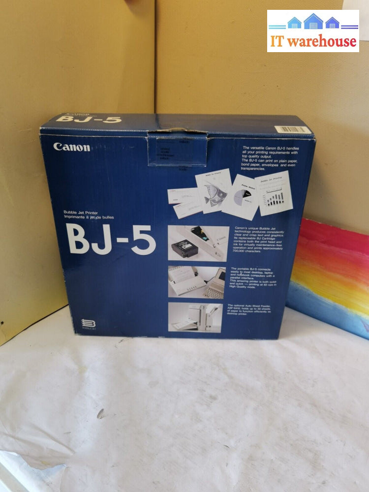 Grade A~ Canon BJ-5 InkJet Printer K10060 /W paper tray tested $