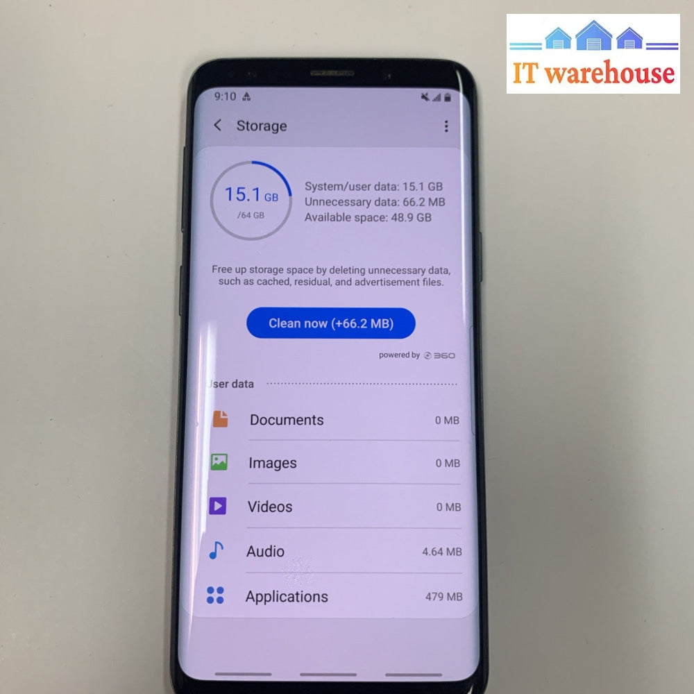 Grade A (Carrier: Bell) Samsung Galaxy S9 SM-G960W 64GB Midnight Black