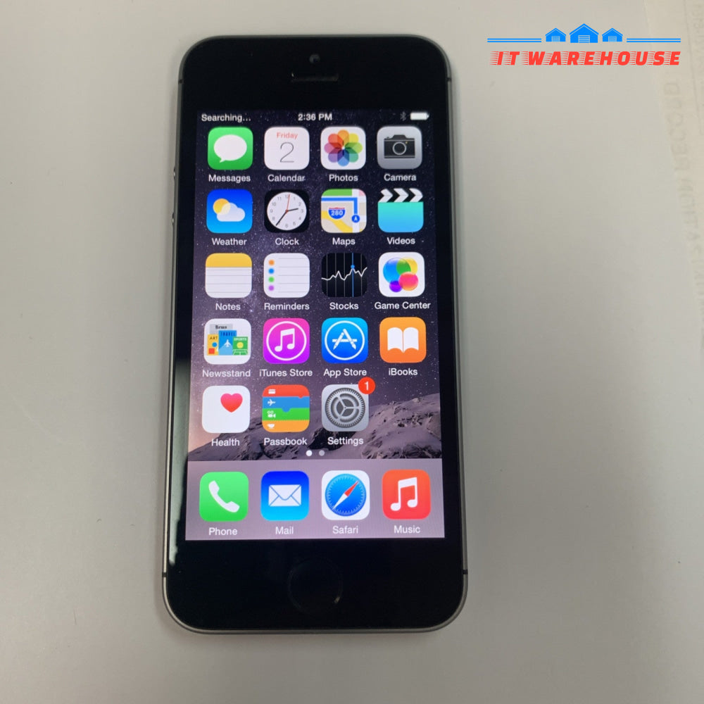 Grade A (Carrier: Telus) Apple iPhone 5S 16GB Space Gray (ME296 C/A) cell phone