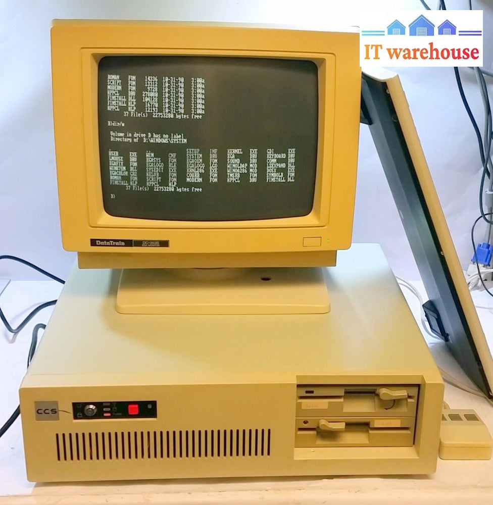 Grade A ~ ~ CCS (Computer & Communications System Ltd) 286 computer w/ Word 5