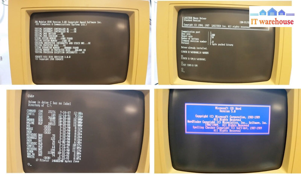 Grade A ~ Ccs (Computer & Communications System Ltd) 286 Computer W/ Word 5