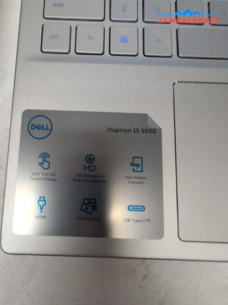 GRADE A Dell Inspiron 15 5000 15.6" Touch Laptop i7-1165G7/12GB/512GB NVMe/W11 -