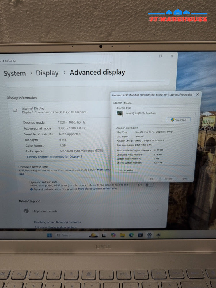 GRADE A Dell Inspiron 15 5000 15.6" Touch Laptop i7-1165G7/12GB/512GB NVMe/W11 -