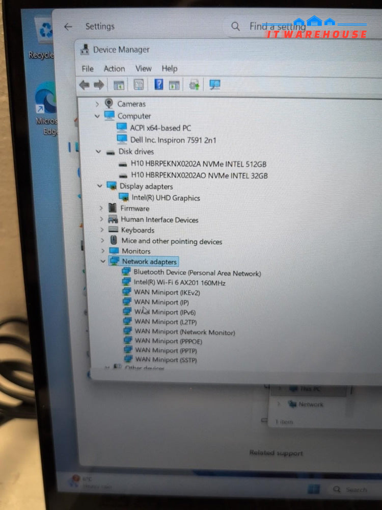 GRADE A Dell Inspiron 15 7000 15.6" Touch Laptop i5-10210U/8GB/512GB NVMe/Win11-