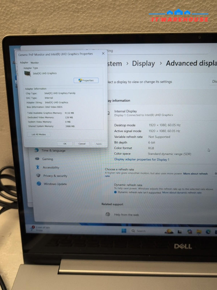 GRADE A Dell Inspiron 15 7000 15.6" Touch Laptop i5-10210U/8GB/512GB NVMe/Win11-