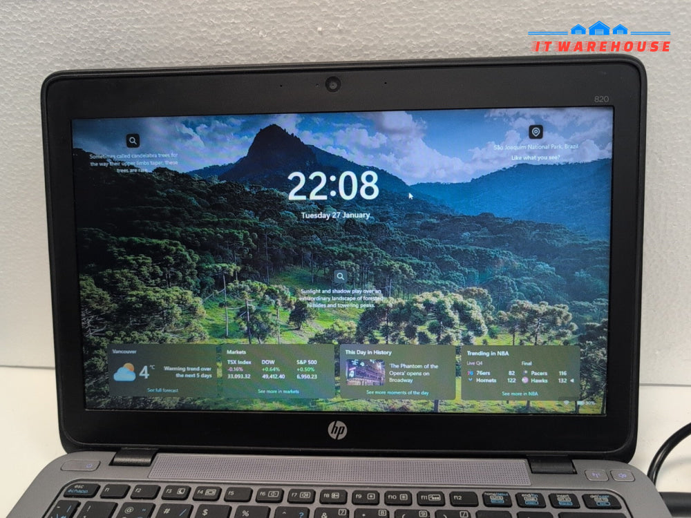 (GRADE A) HP EliteBook 820 G2 12. 5" Laptop i5-5300U/16GB RAM/240GB SSD/Win11 -