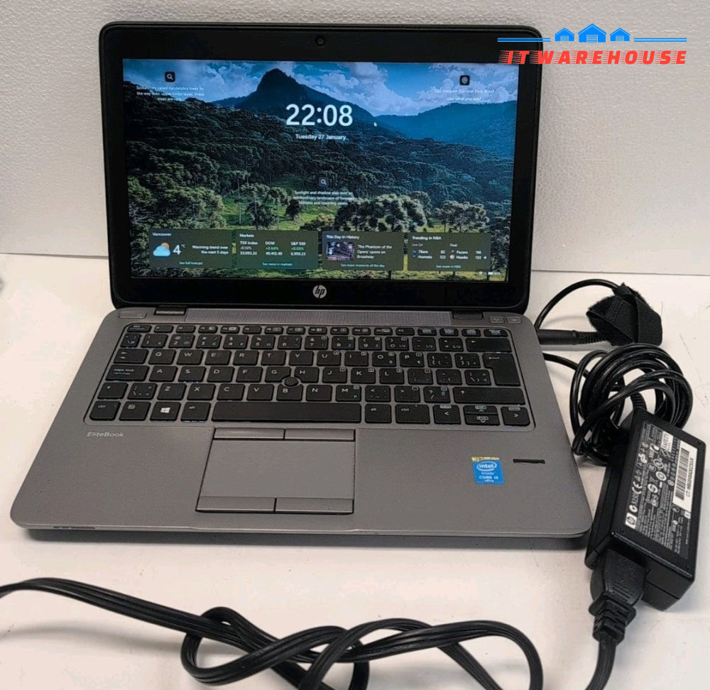 (GRADE A) HP EliteBook 820 G2 12. 5" Laptop i5-5300U/16GB RAM/240GB SSD/Win11 -