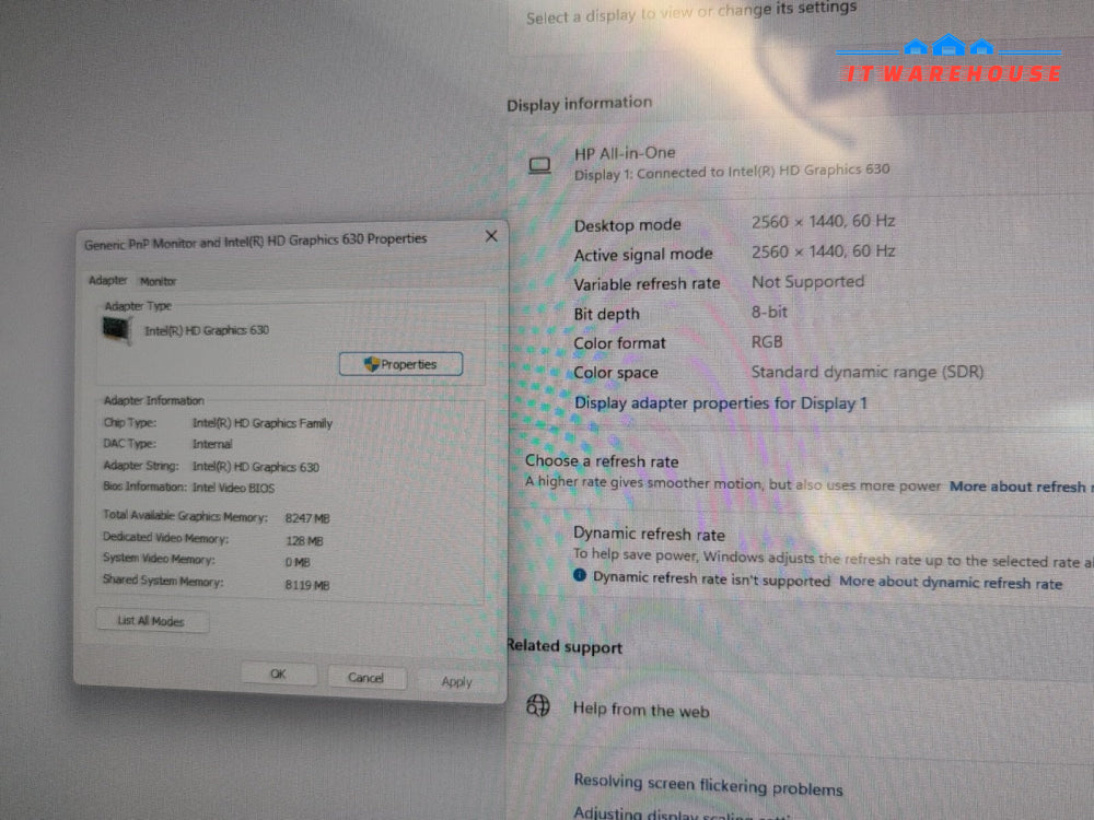 (GRADE A)HP ENVY 27" Touchscreen ALL-IN-ONE i7-7700T/16GB/128G SSD+1TB HD/Win11-