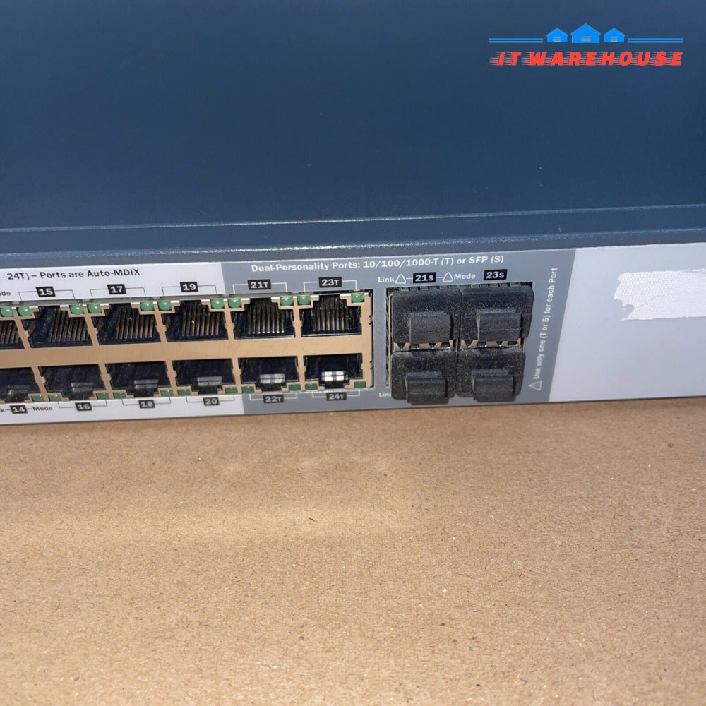 (Grade A) HP J9279A ProCurve Gray 10/100/1000Mbps 24-Port Gigabit Network Switch