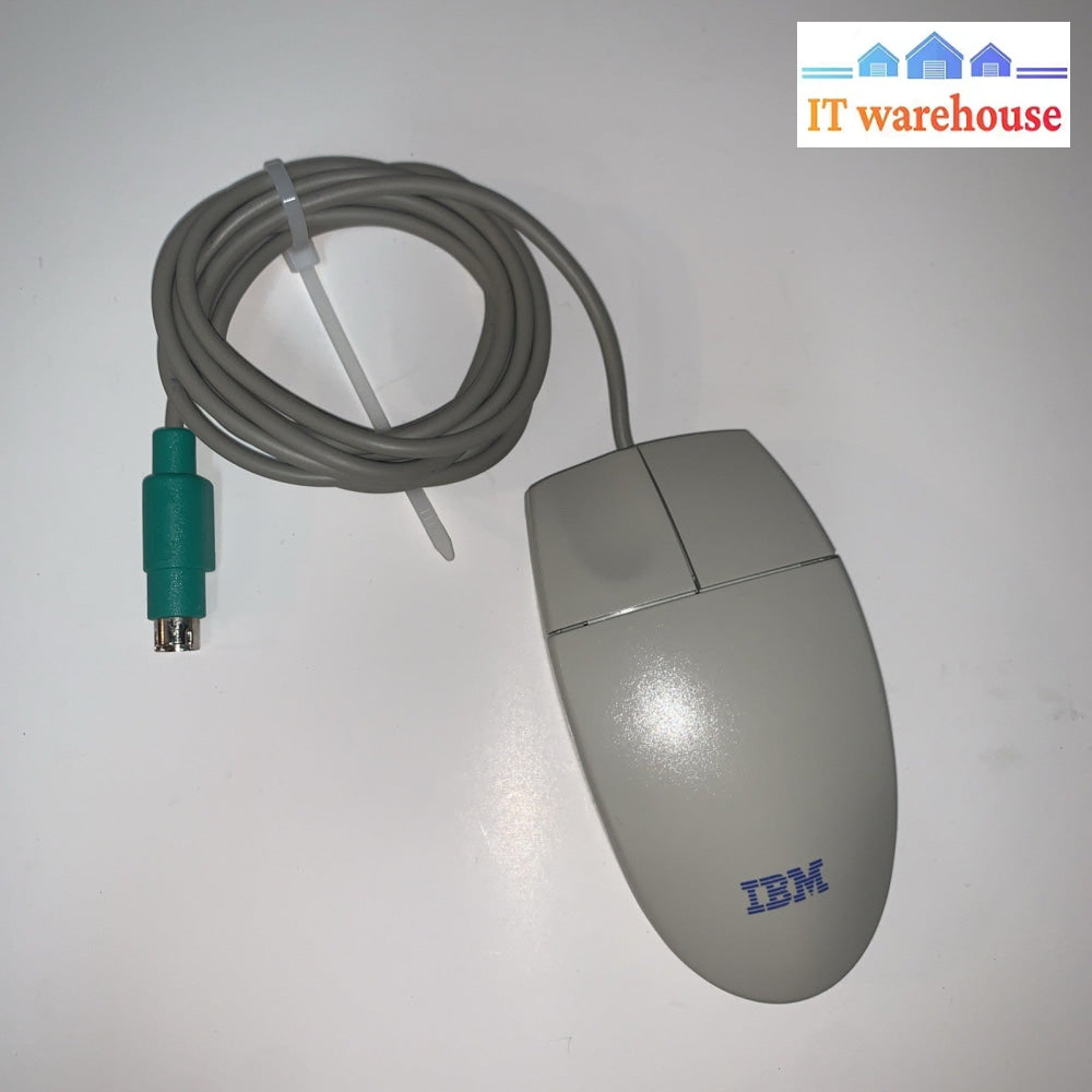 Grade A ~ IBM Wired PS/2 Mechanical Roller Ball 2-Button Mouse 76H0107