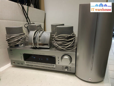 - (GRADE A) JVC RX-5042 A/V Control Receiver With Speakers TESTED (NO REMOTE)