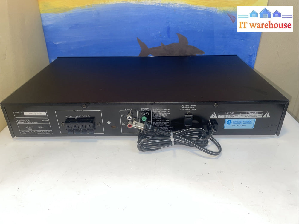 (Grade A)Kenwood KT-591 Quartz Synthesized AM/FM Stereo Tuner