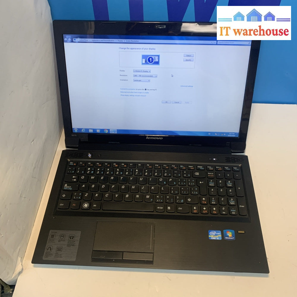 Grade A - Lenovo B570 laptop Windows 7 Home