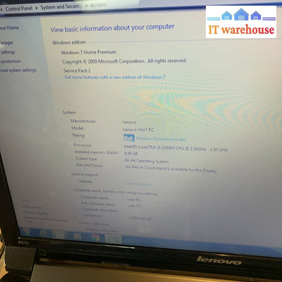 Grade A - Lenovo B570 laptop Windows 7 Home