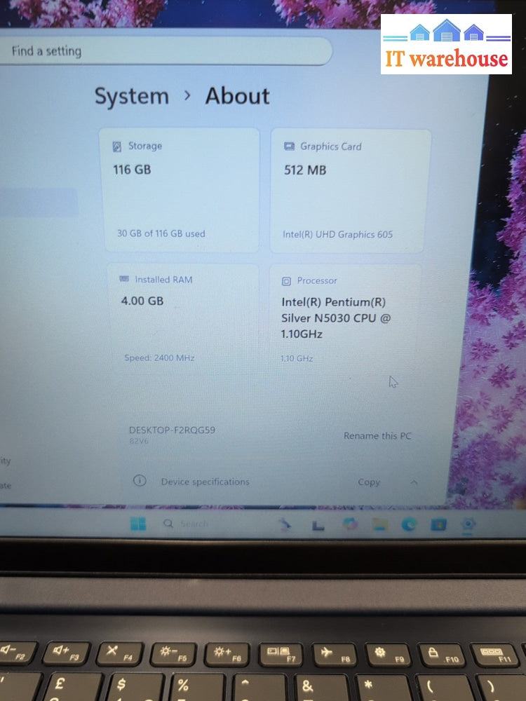 (GRADE A)Lenovo IdeaPad 1i 14'' Laptop  Pentium N5030 CPU/4GB /128GB SSD/Win11 -