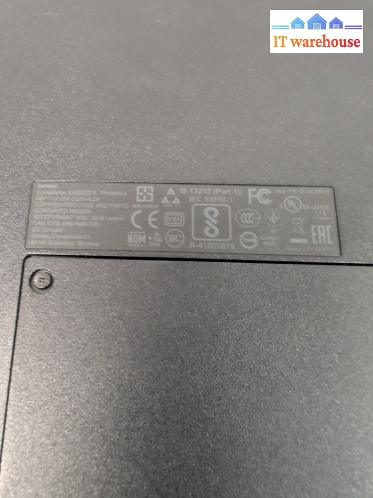 (GRADE A) Lenovo ThinkPad E570 15.6" Laptop i5-7200U/12GB /250GB SSD/Win 11 -