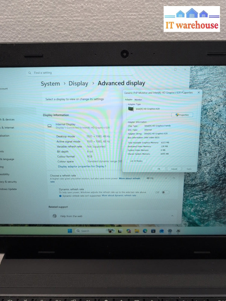 (GRADE A) Lenovo ThinkPad E570 15.6" Laptop i5-7200U/12GB /250GB SSD/Win 11 -