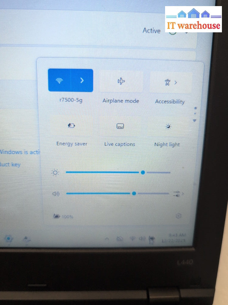 (GRADE A) Lenovo ThinkPad L440 14" Laptop  i5-4300M /8GB/ 180GB SSD /Windows 11-
