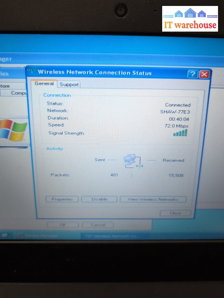 (GRADE A) Lenovo ThinkPad X130E 11.6" Laptop AMD E-450/4GB RAM/500GB HDD/WinXP -